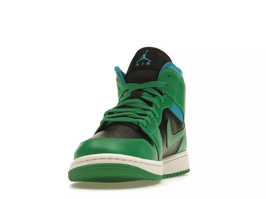 Фото № 5 с приближением к товару «‎Jordan 1 Mid Lucky Green Aquatone »