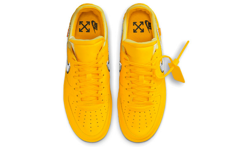 Фото № 4 с приближением к товару «‎Nike Off-White x Air Force 1 Low 'University Gold'»