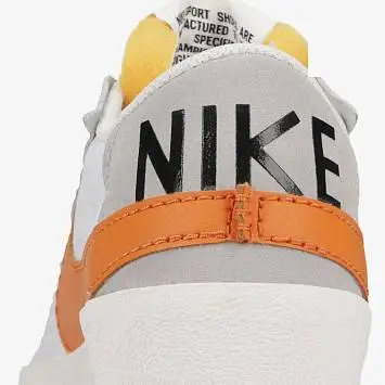 Nike Blazer Low Jumbo Skate shoes WhiteOrange - 4