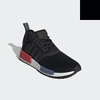 Фото № 3 с приближением к товару «‎ adidas originals NMDR1 Sports Casual Shoes BlackRedBlue»