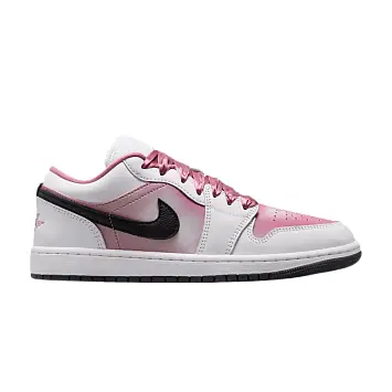Women's Air Jordan 1 Low SE Black White Desert Berry - 1