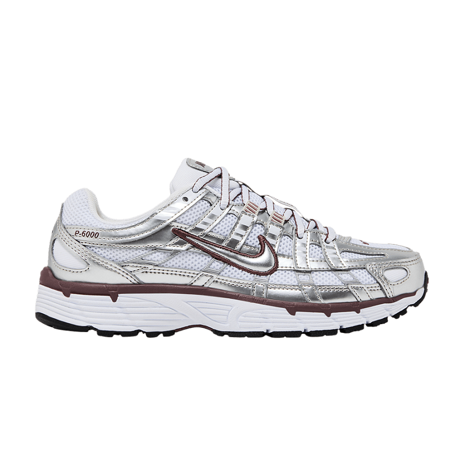 Фото № 1 с приближением к товару «‎Nike Women's P-6000 White Metallic Silver (BV1021-110)»