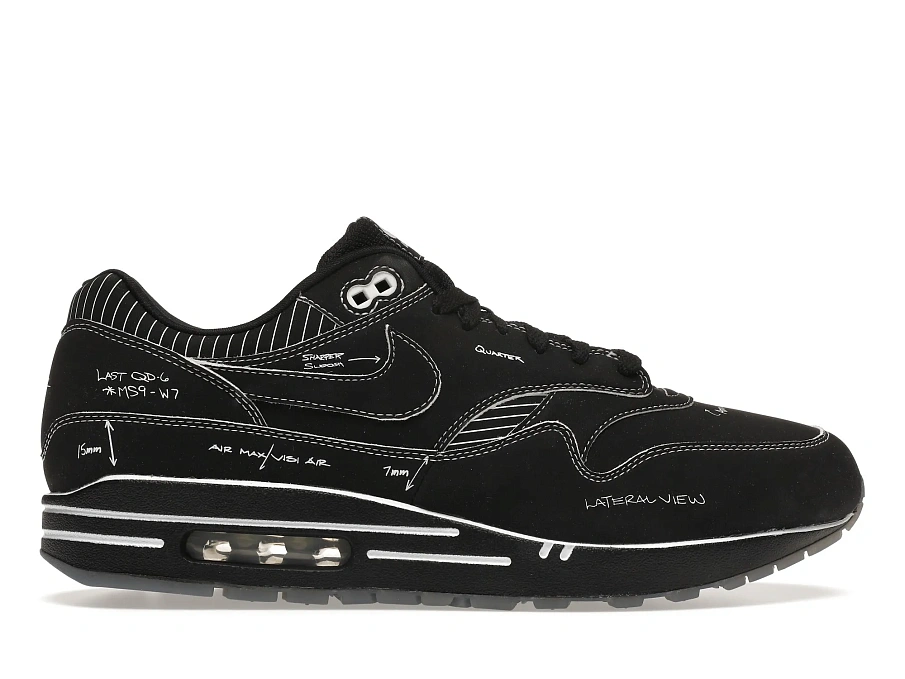 Фото № 1 с приближением к товару «‎Nike Air Max 1 Tinker Sketch to Shelf Black»