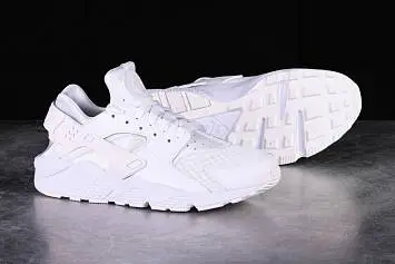 Nike Air Huarache Running Shoes White Platinum - 4