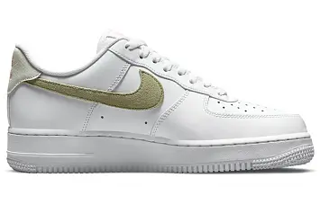 Nike Air Force 1 Low "Olive Suede Swooshes" WhiteGreen - 2