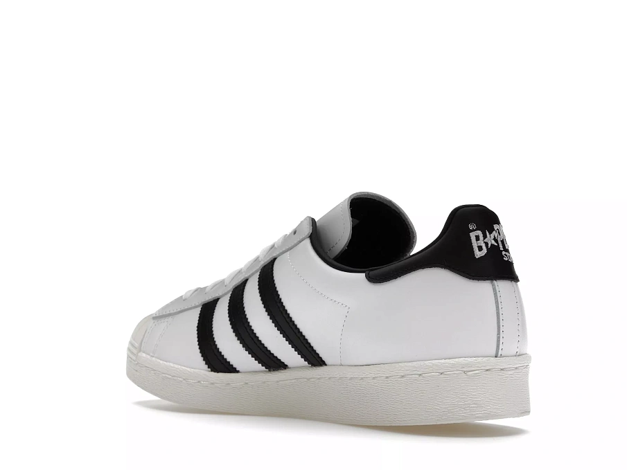 Фото № 4 с приближением к товару «‎adidas Superstar 80s Bape White Black»