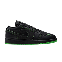 Фото № 1 с приближением к товару «‎Air Jordan 1 Low SE GS Black Scream Green Dark Smoke Grey Black»