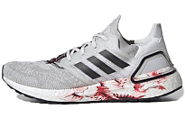 Фото № 1 с приближением к товару «‎Adidas Ultra Boost 2020 Running Shoes Crystal WhiteCore BlackSolar Red»