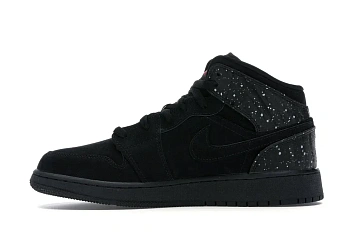 Jordan 1 Mid Black Rush Pink White Splatter (555112-001) - 3