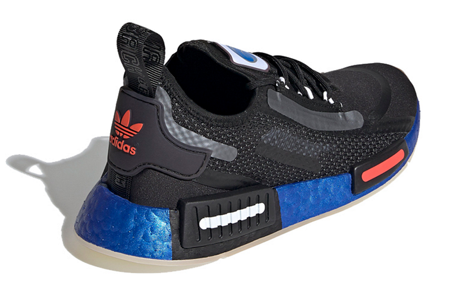 Фото № 4 с приближением к товару «‎adidas originals NMDR1 Spectoo J BlackBlue»