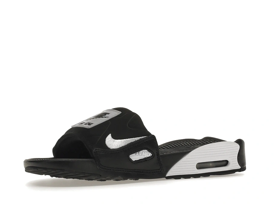 Фото № 4 с приближением к товару «‎Nike Air Max 90 Slide Black White »