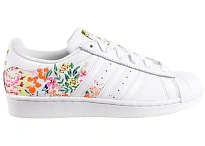 Фото № 1 с приближением к товару «‎adidas Superstar Floral Gold Metallic »