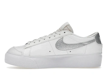 Nike Blazer Low Platform Summit White Metallic Silver  - 3