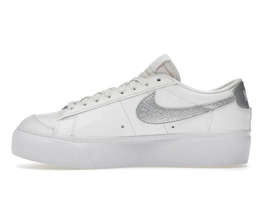 Фото № 3 с приближением к товару «‎Nike Blazer Low Platform Summit White Metallic Silver »