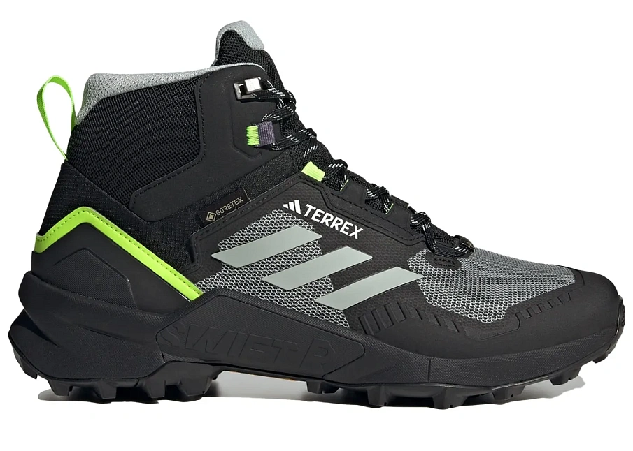 Фото № 1 с приближением к товару «‎adidas Terrex Swift R3 Mid GTX Wonder Silver Lucid Lemon»