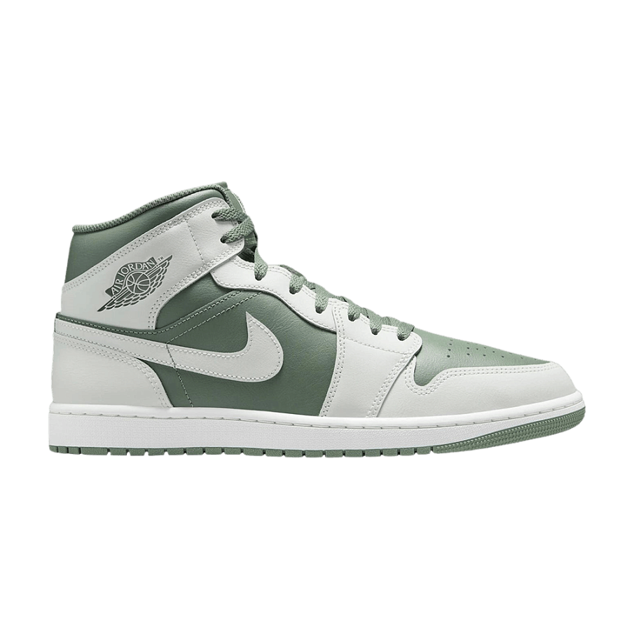 Фото № 1 с приближением к товару «‎Air Jordan 1 Mid Summit White Vintage Lichen»