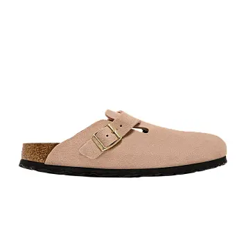 Birkenstock Women's Boston Suede Leather Light Rose - 1