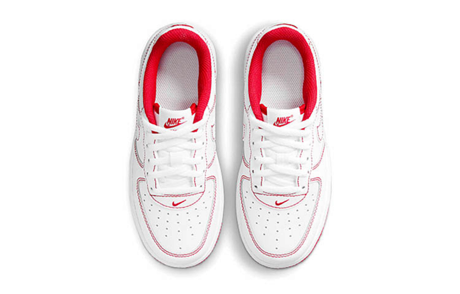 Фото № 4 с приближением к товару «‎Nike Force 1 PS 'Contrast Stitch - White University Red'»