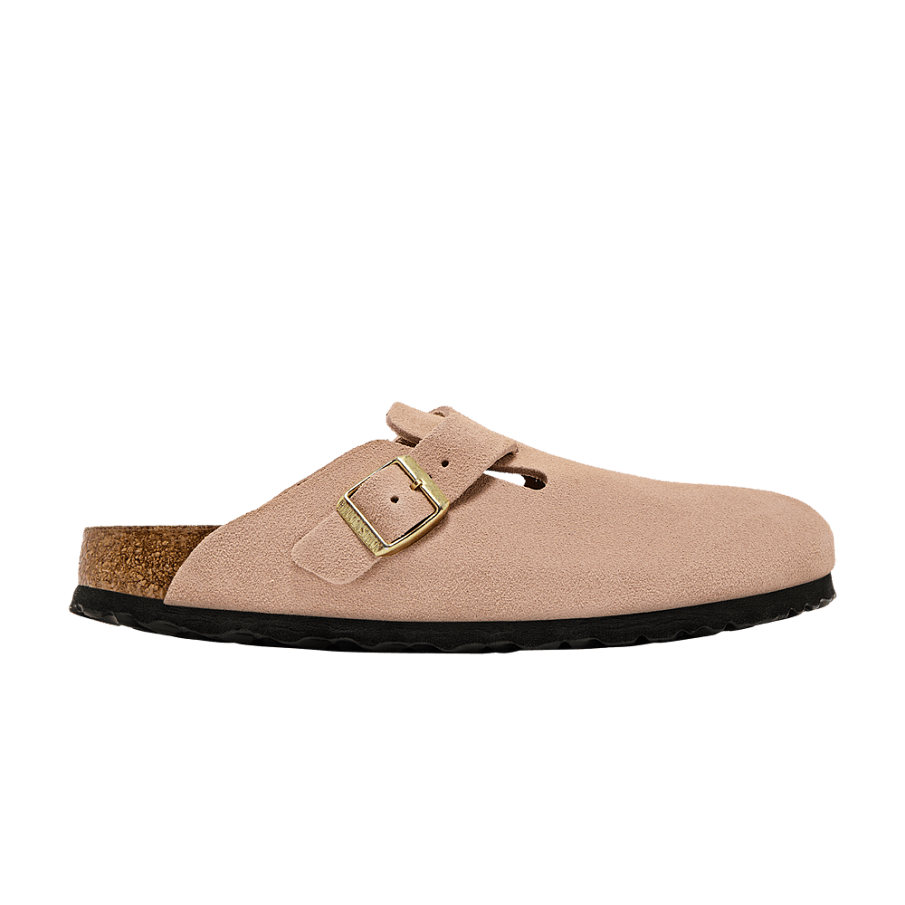 Фото № 1 с приближением к товару «‎Birkenstock Women's Boston Suede Leather Light Rose»