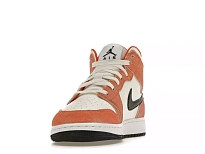 Фото № 2 с приближением к товару «‎Jordan 1 Mid SE Orange Suede »