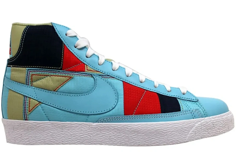 Фото № 1 с приближением к товару «‎Nike Blazer Mid Premium Powder Blue/Powder Blue-White-Red »