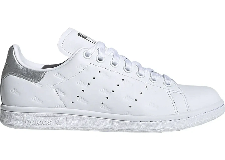Фото № 1 с приближением к товару «‎adidas Stan Smith Debossed Logos Silver »