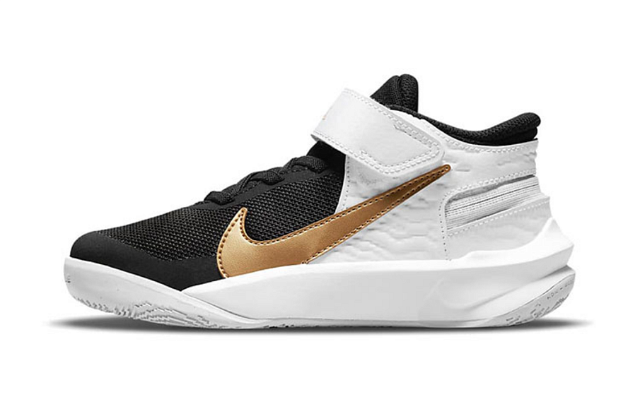 Фото № 1 с приближением к товару «‎(BP) Nike Team Hustle D 10 FlyEase WhiteGoldBlack»