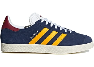 adidas Gazelle Dark Blue Crew Yellow Burgundy