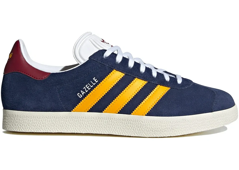 Фото № 1 с приближением к товару «‎adidas Gazelle Dark Blue Crew Yellow Burgundy»