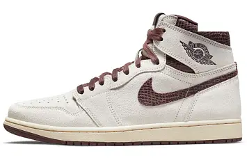 A Ma Maniere x Air Jordan 1 High OG GreyBrown - 1