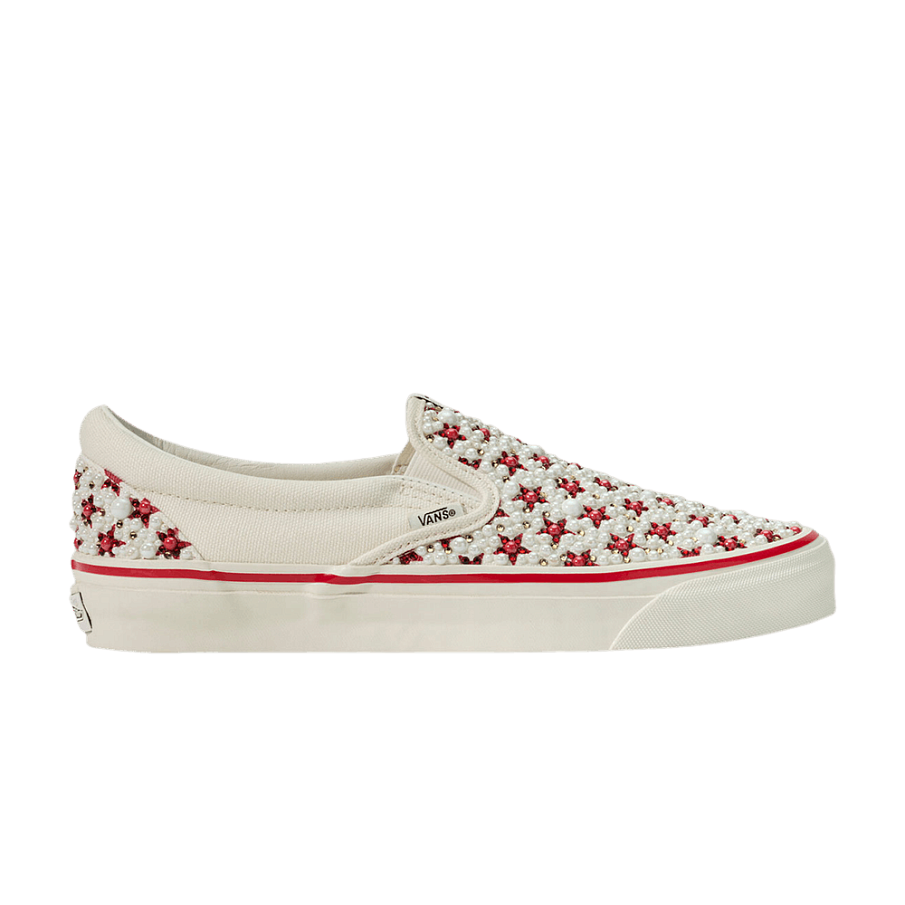 Фото № 1 с приближением к товару «‎Mattias Gollin x Vans Slip-On Stella Rossa Red»