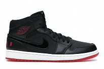 Фото № 1 с приближением к товару «‎Jordan 1 Mid Black University Red»