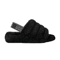 Фото № 1 с приближением к товару «‎UGG Women's Fluff Yeah Slide Black Dark Shadow»