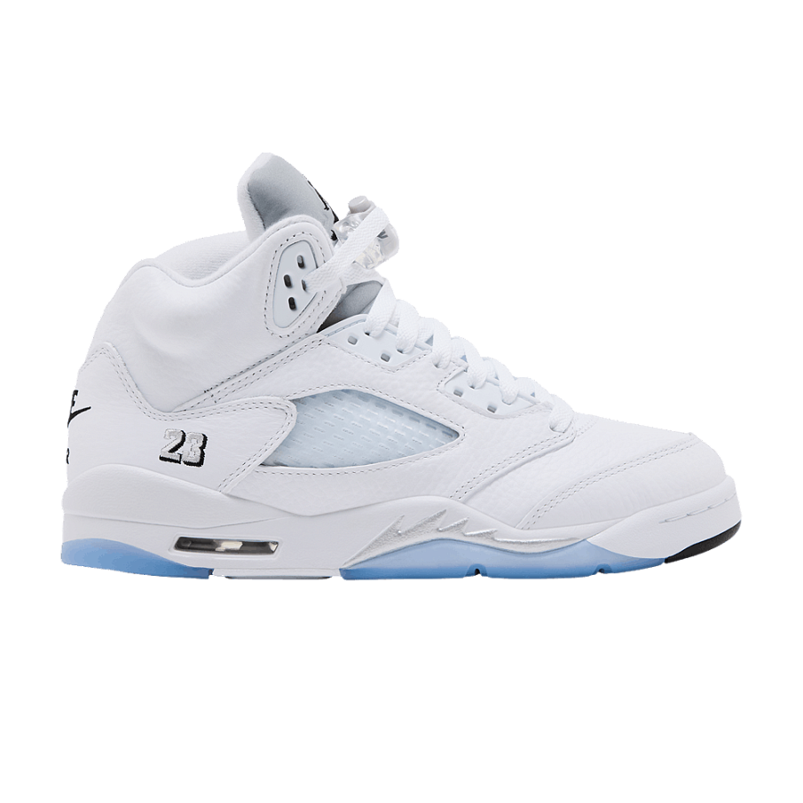 Фото № 1 с приближением к товару «‎Air Jordan 5 GS White Metallic»