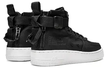 Nike SF Air Force 1 Mid GS 'Black' - 3