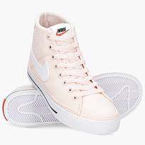 Фото № 4 с приближением к товару «‎Nike Wmns Court Legacy Canvas Mid Sneakers PinkWhite»