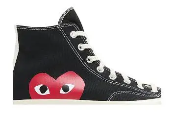 Comme des Garçons PLAY x Converse Chuck 70 High Black 2023 - 3
