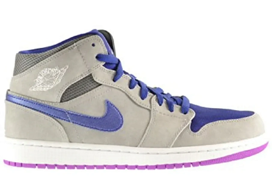 Фото № 1 с приближением к товару «‎Jordan 1 Mid Matte Silver Laser Purple»