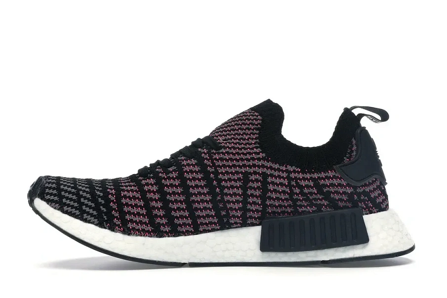 Фото № 3 с приближением к товару «‎adidas NMD R1 STLT Black Grey Solar Pink»