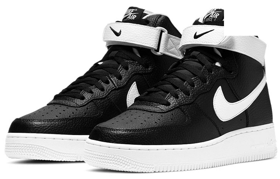 Фото № 3 с приближением к товару «‎Nike Air Force 1 '07 High 'Black White'»