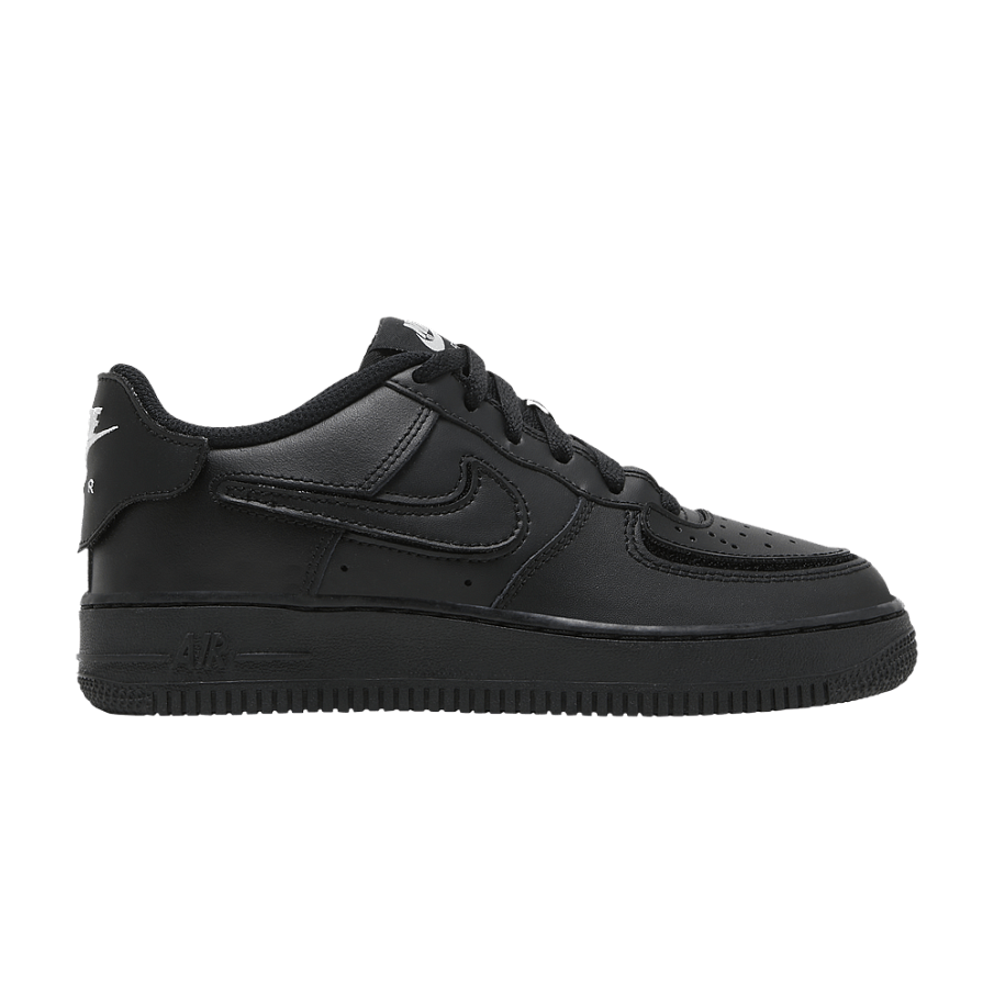 Фото № 1 с приближением к товару «‎Nike Air Force 1/1 GS Black Bright Crimson»