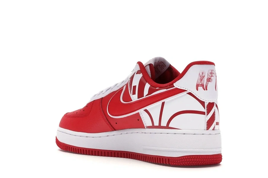 Фото № 6 с приближением к товару «‎Nike Air Force 1 Low Logo Pack University Red»