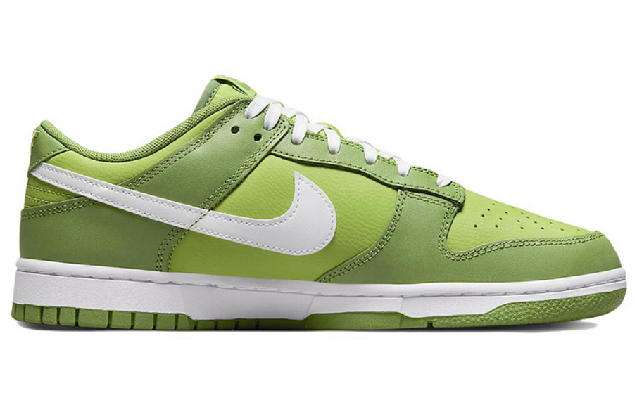 Фото № 2 с приближением к товару «‎Nike Dunk Low Retro Skate Shoes ChlorophyllWhite-Vivid Green»