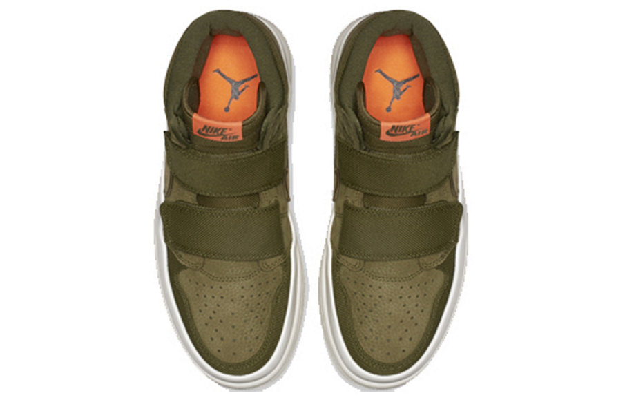 Фото № 4 с приближением к товару «‎Jordan 1 Retro High Double Strap Olive Canvas»