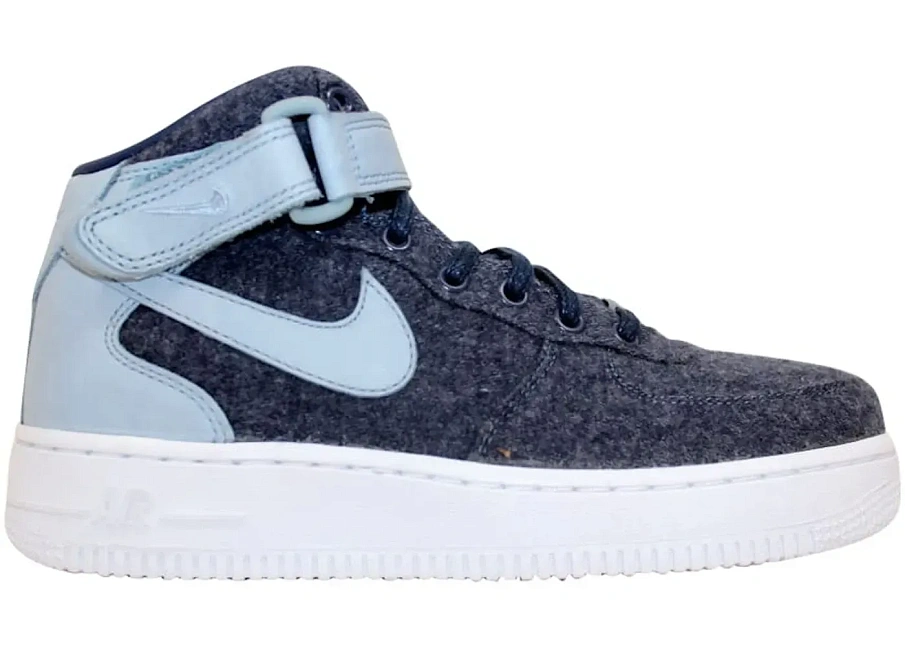 Фото № 1 с приближением к товару «‎Nike Air Force 1 Mid '07 Leather PRM Midnight Navy »