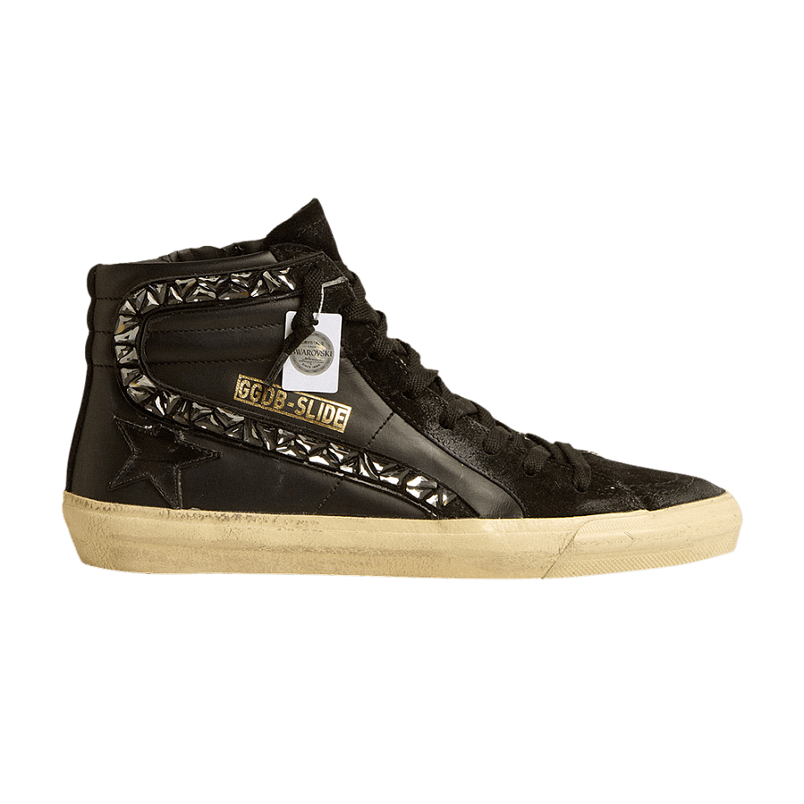 Фото № 1 с приближением к товару «‎Swarovski x Golden Goose Women's Slide Sneaker Black Flash»