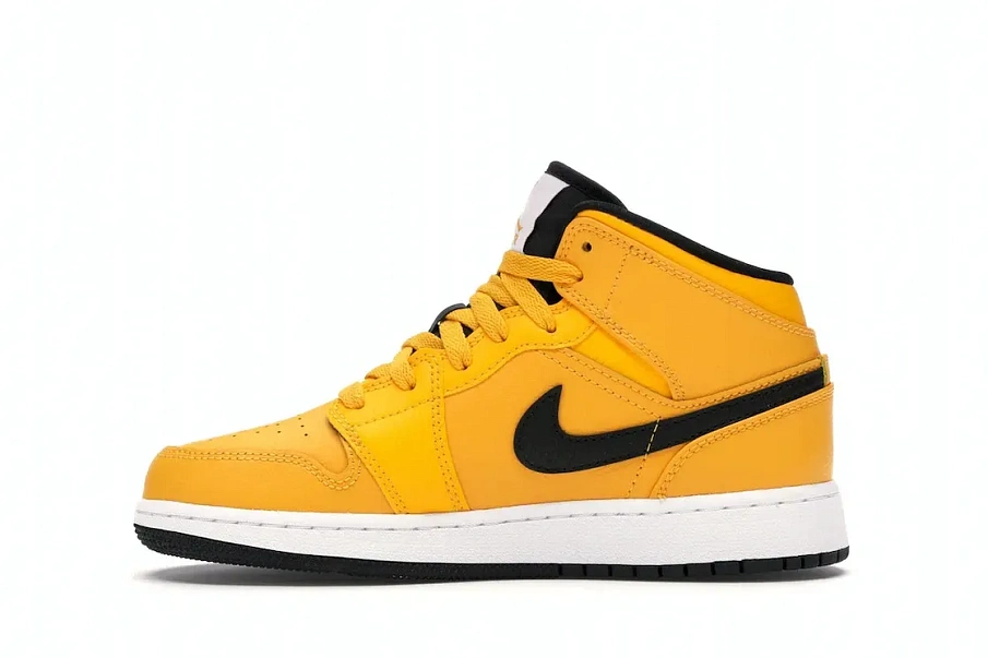 Фото № 3 с приближением к товару «‎Jordan 1 Mid University Gold Black »