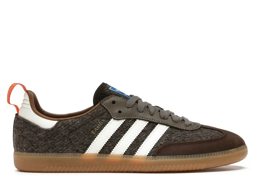 Фото № 1 с приближением к товару «‎adidas Samba Fox Tweed Dark Brown»