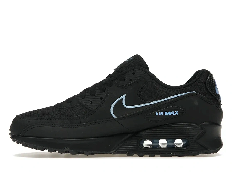 Фото № 3 с приближением к товару «‎Nike Air Max 90 Black University Blue»