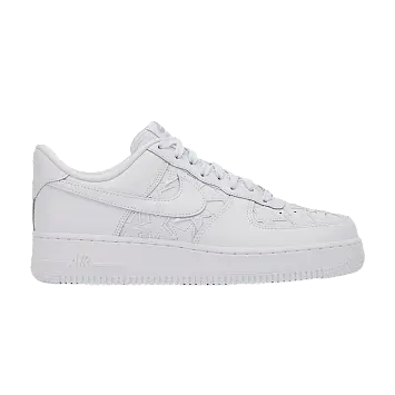 Nike Air Force 1 Low Stars Triple White White/White-Metallic Silver